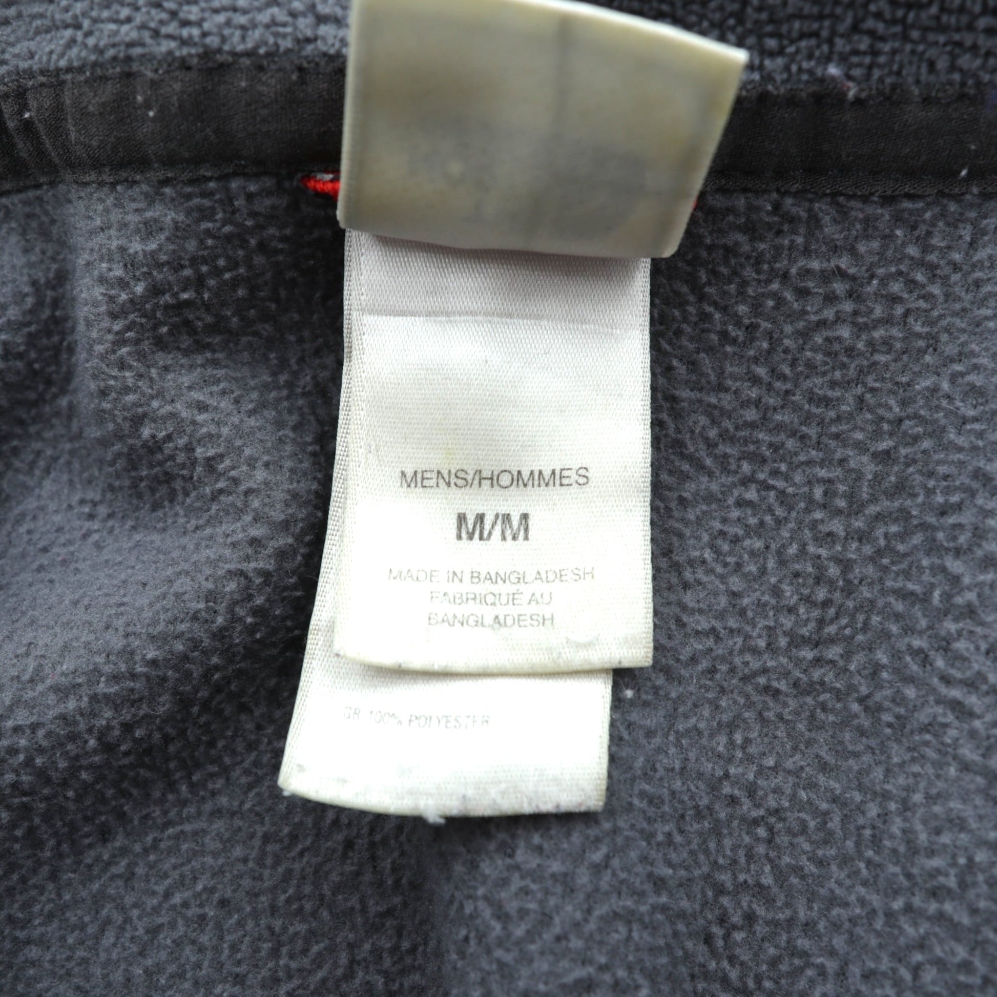 THE NORTH FACE スタンドカラー フルジップ フリースジャケット M ドローコード グレー