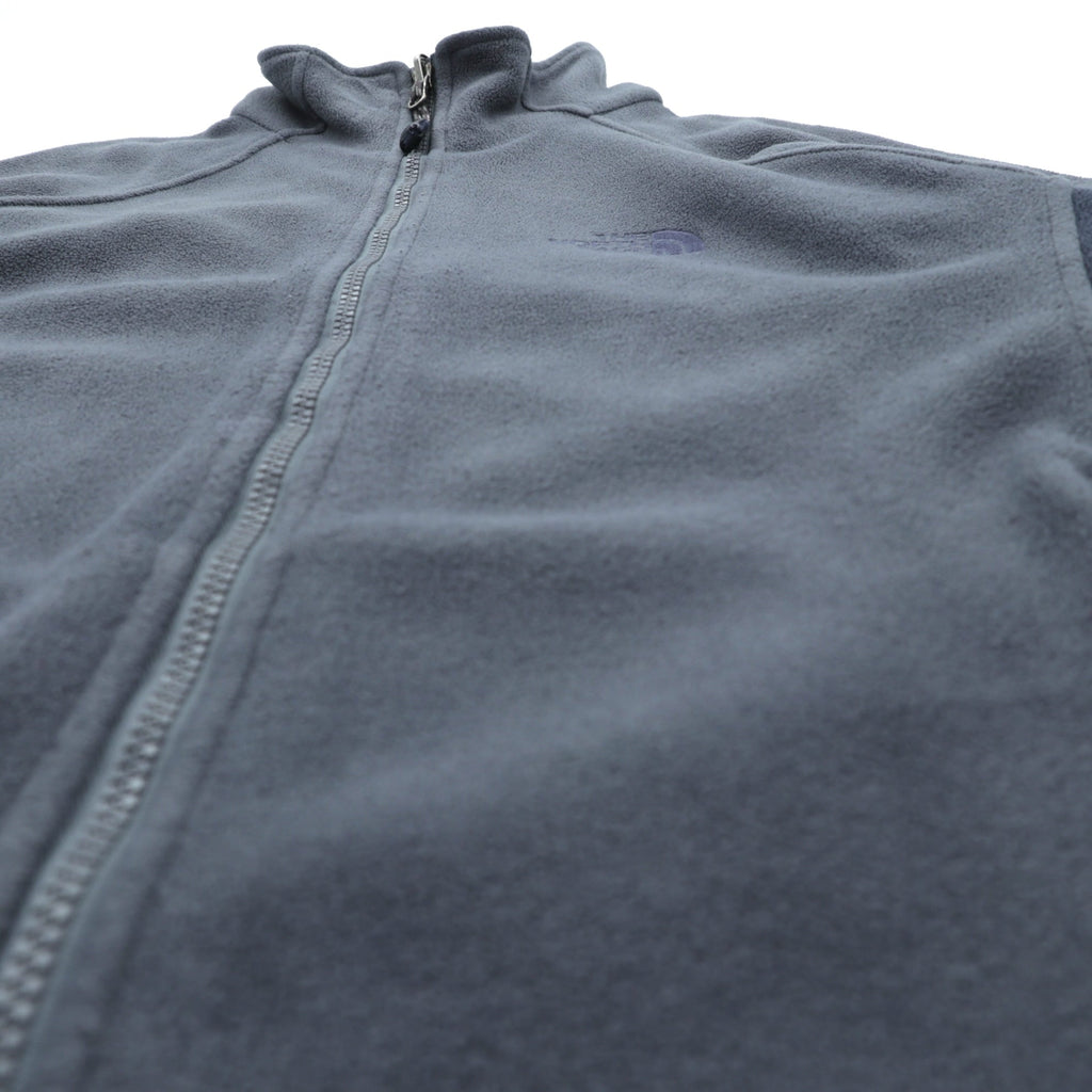 THE NORTH FACE スタンドカラー フルジップ フリースジャケット M ドローコード グレー