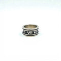 Vintage Silver Ring ローマ数字 リング 指輪 19号 シルバー SILVER 925 ワイド ゴシック