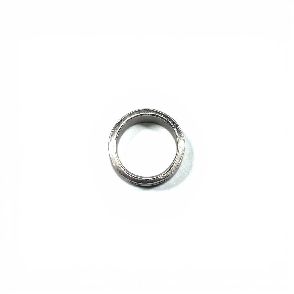 Vintage Silver Ring ローマ数字 リング 指輪 19号 シルバー SILVER 925 ワイド ゴシック