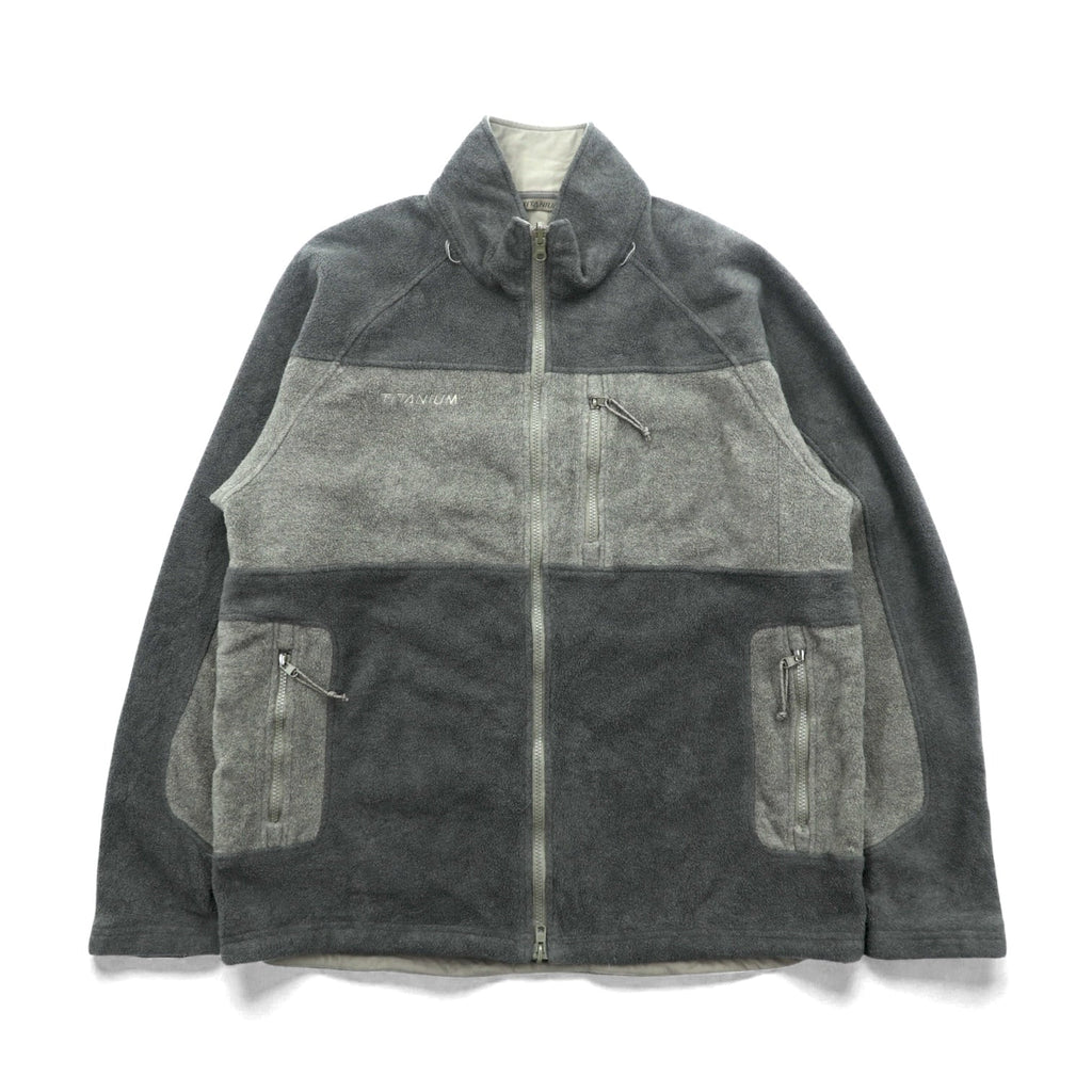 Columbia タイタニウム TITANIUM フリースジャケット XL カーキ ドローコード SM6507 INTERCHANGE
