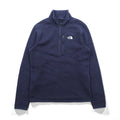 THE NORTH FACE ハーフジップ フリースジャケット M ネイビー スタンドカラー 胸ポケット A7TM 海外規格