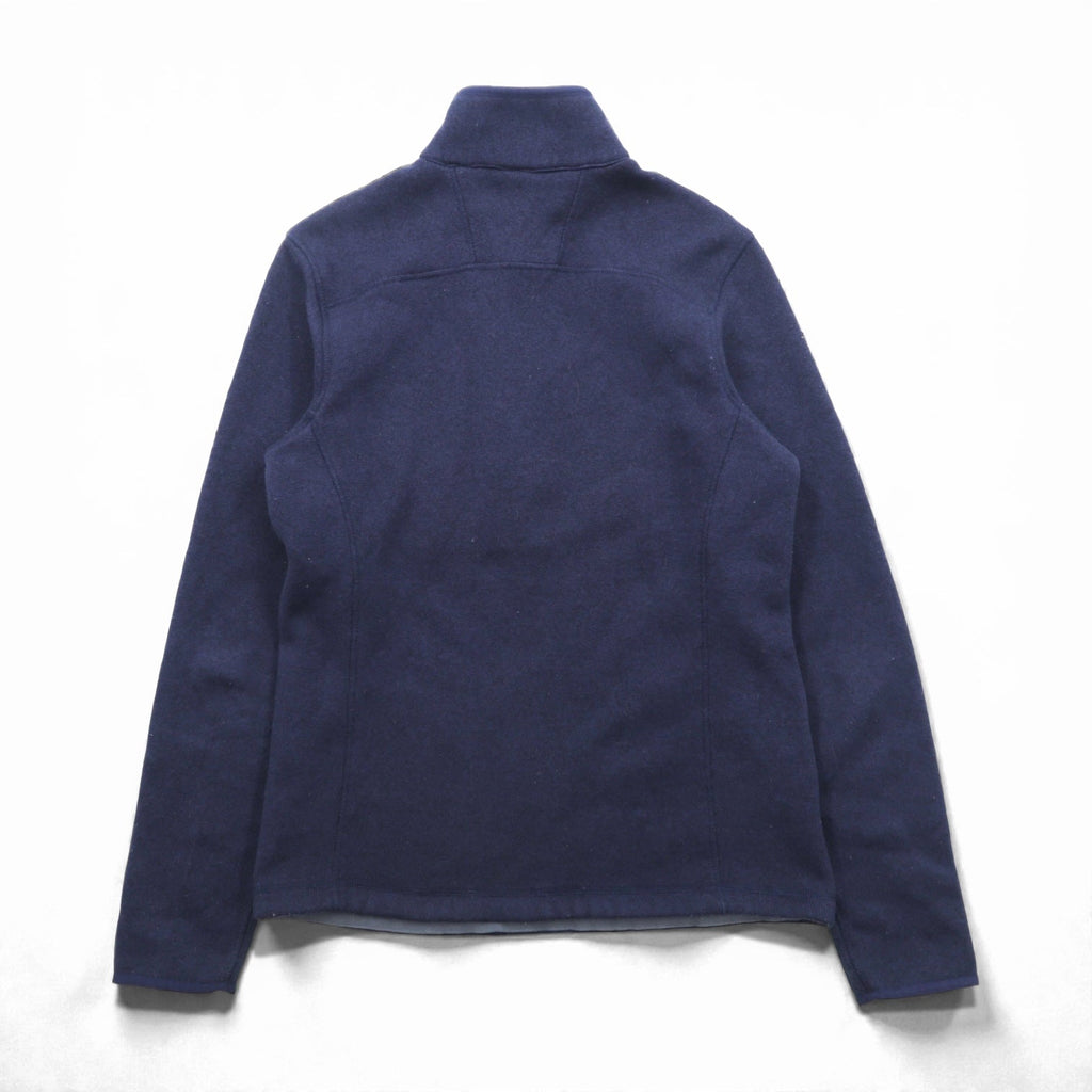 THE NORTH FACE ハーフジップ フリースジャケット M ネイビー スタンドカラー 胸ポケット A7TM 海外規格