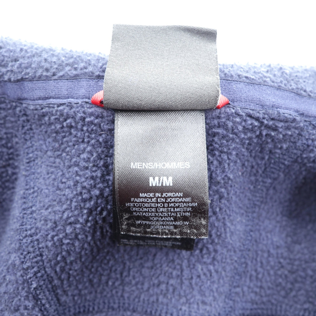 THE NORTH FACE ハーフジップ フリースジャケット M ネイビー スタンドカラー 胸ポケット A7TM 海外規格