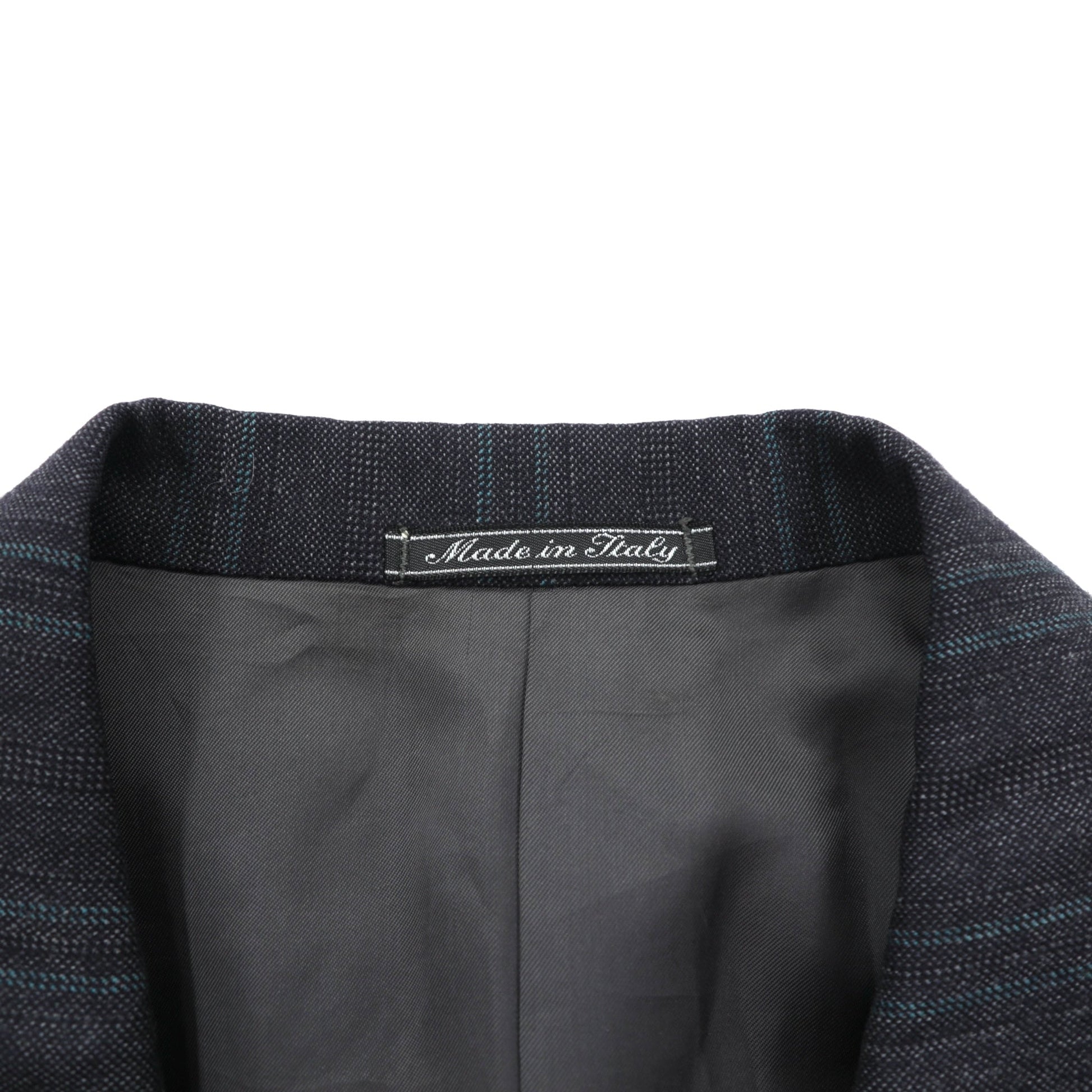 Ermenegildo Zegna イタリア製 ピークドラペル ダブルブレスト テーラードジャケット ブレザー L グレー ウール ストライプ