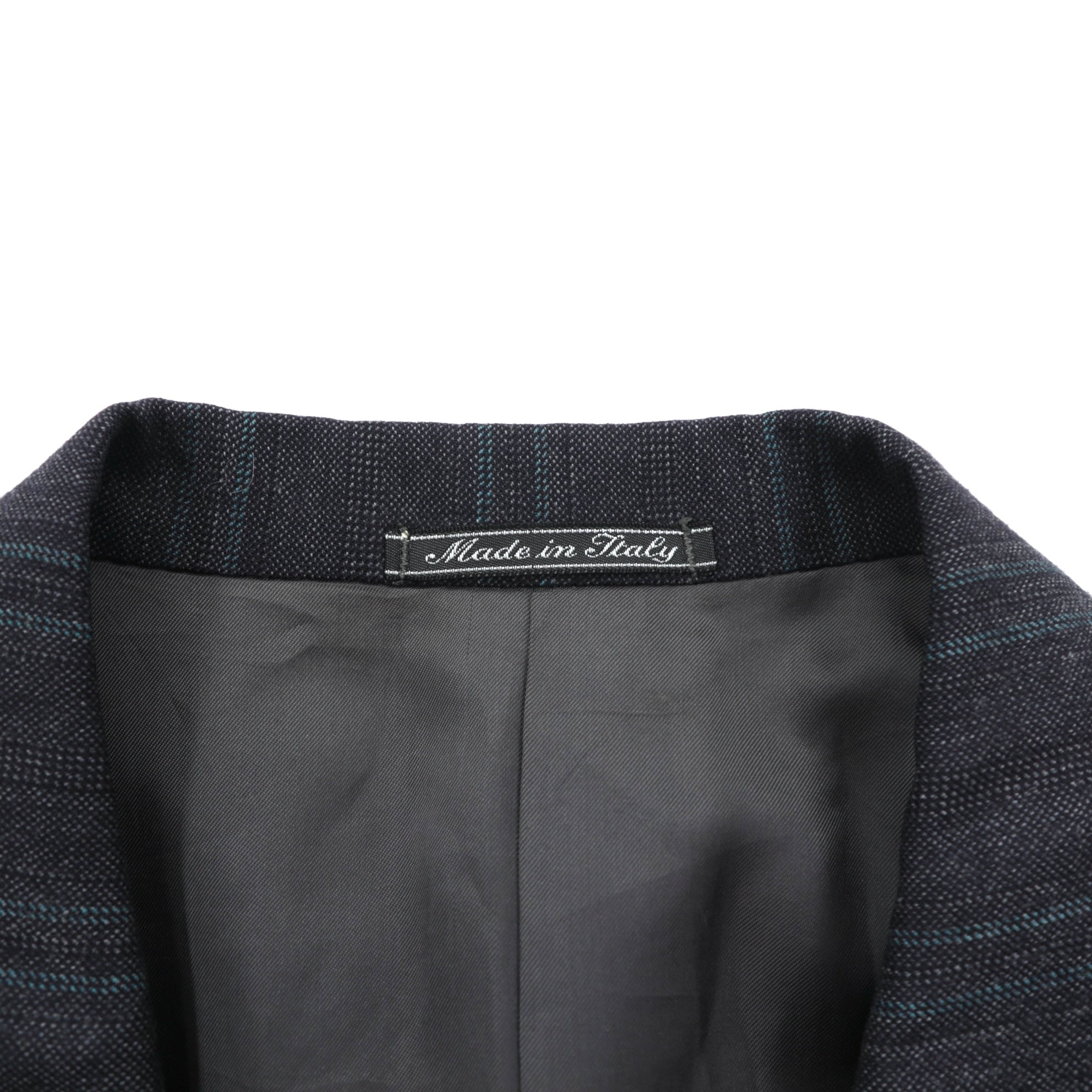 Ermenegildo Zegna イタリア製 ピークドラペル ダブルブレスト テーラードジャケット ブレザー L グレー ウール ストライプ