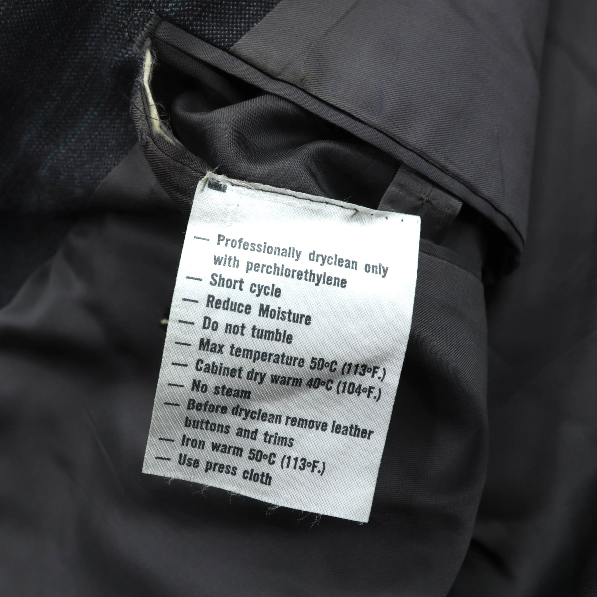 Ermenegildo Zegna イタリア製 ピークドラペル ダブルブレスト テーラードジャケット ブレザー L グレー ウール ストライプ