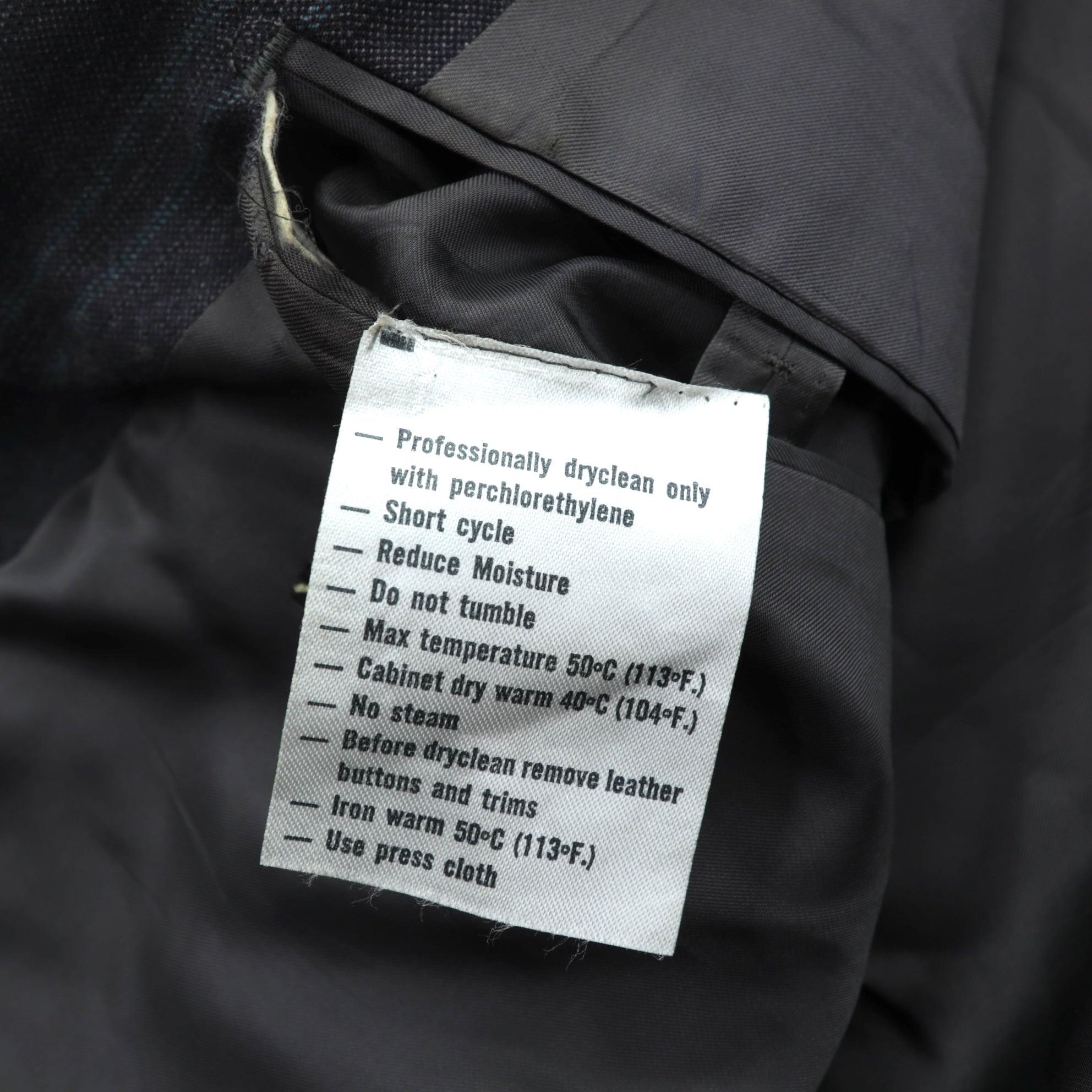 Ermenegildo Zegna イタリア製 ピークドラペル ダブルブレスト テーラードジャケット ブレザー L グレー ウール ストライプ