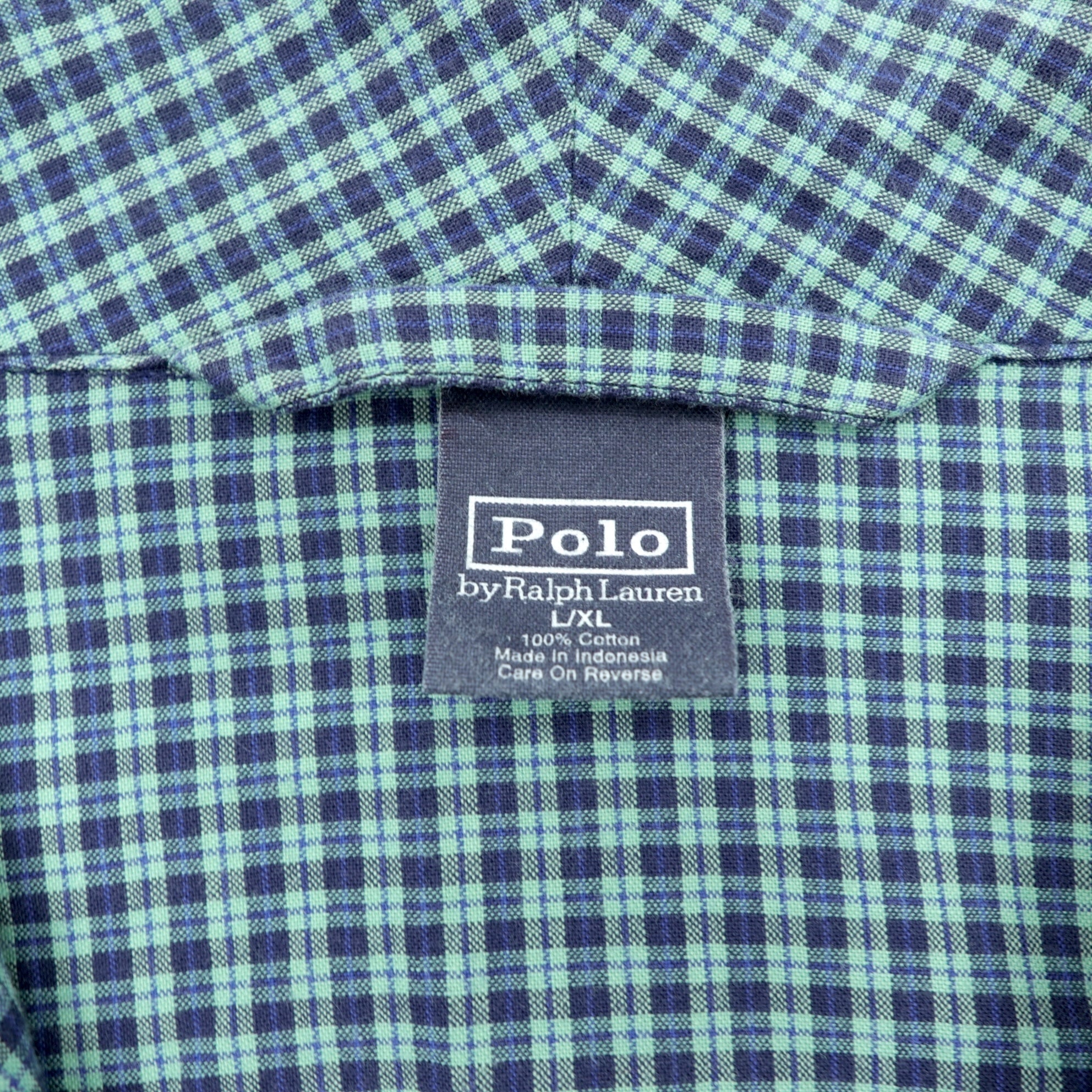 Polo Ralph Lauren 90年代 ガウン ローブ XL グリーン チェック スモールポニー刺繍 パジャマ ロングシャツジャケット
