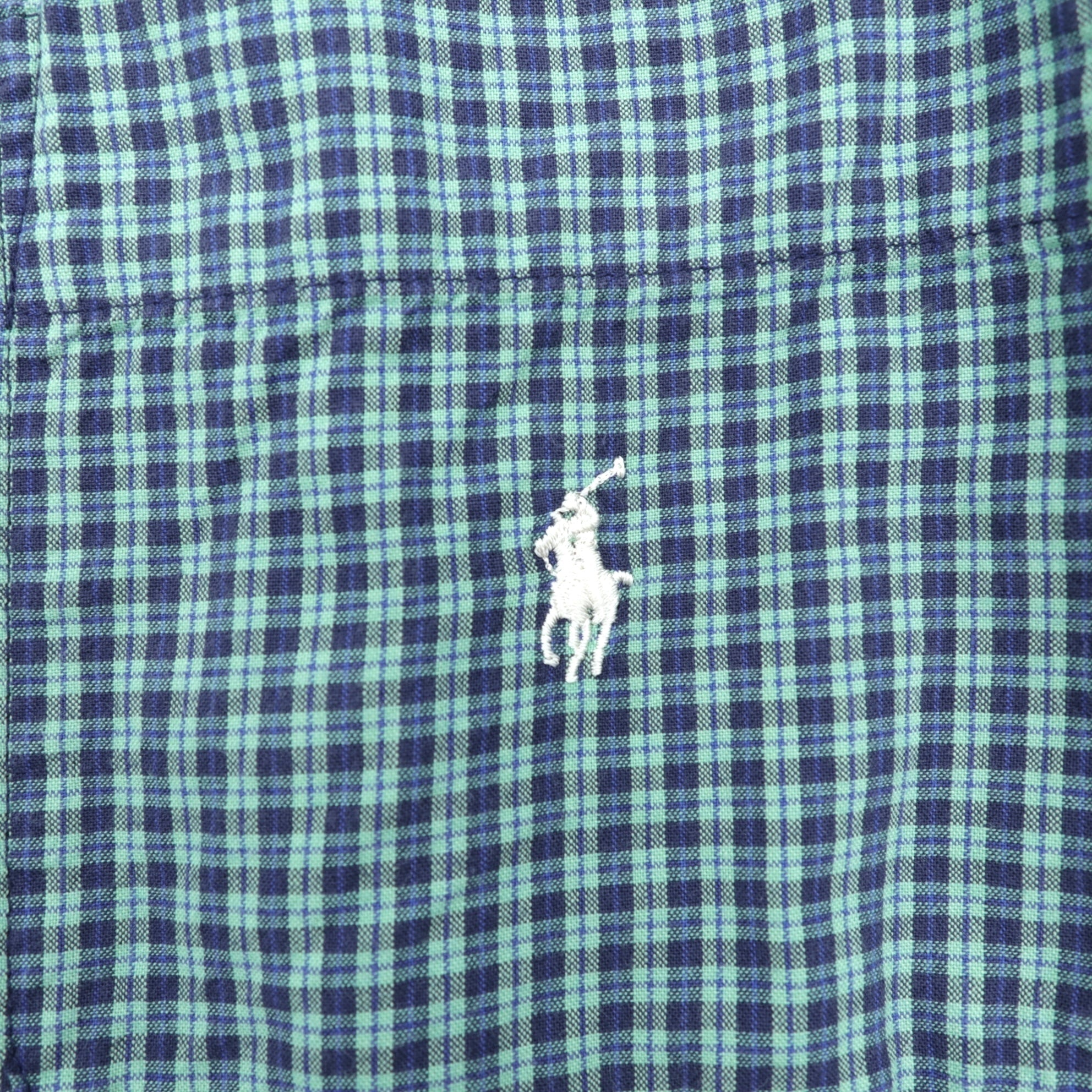 Polo Ralph Lauren 90年代 ガウン ローブ XL グリーン チェック スモールポニー刺繍 パジャマ ロングシャツジャケット