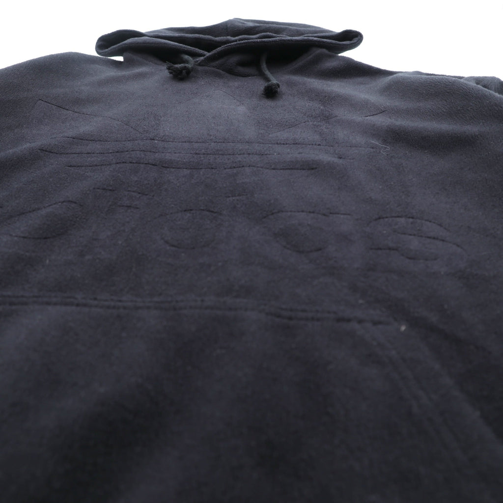 adidas originals ベロア プルオーバー パーカー XL ブラック  ビッグトレフォイル ロゴ ADICOLOR VELOUR HOODIE IN OVERSIZED FIT CY3549