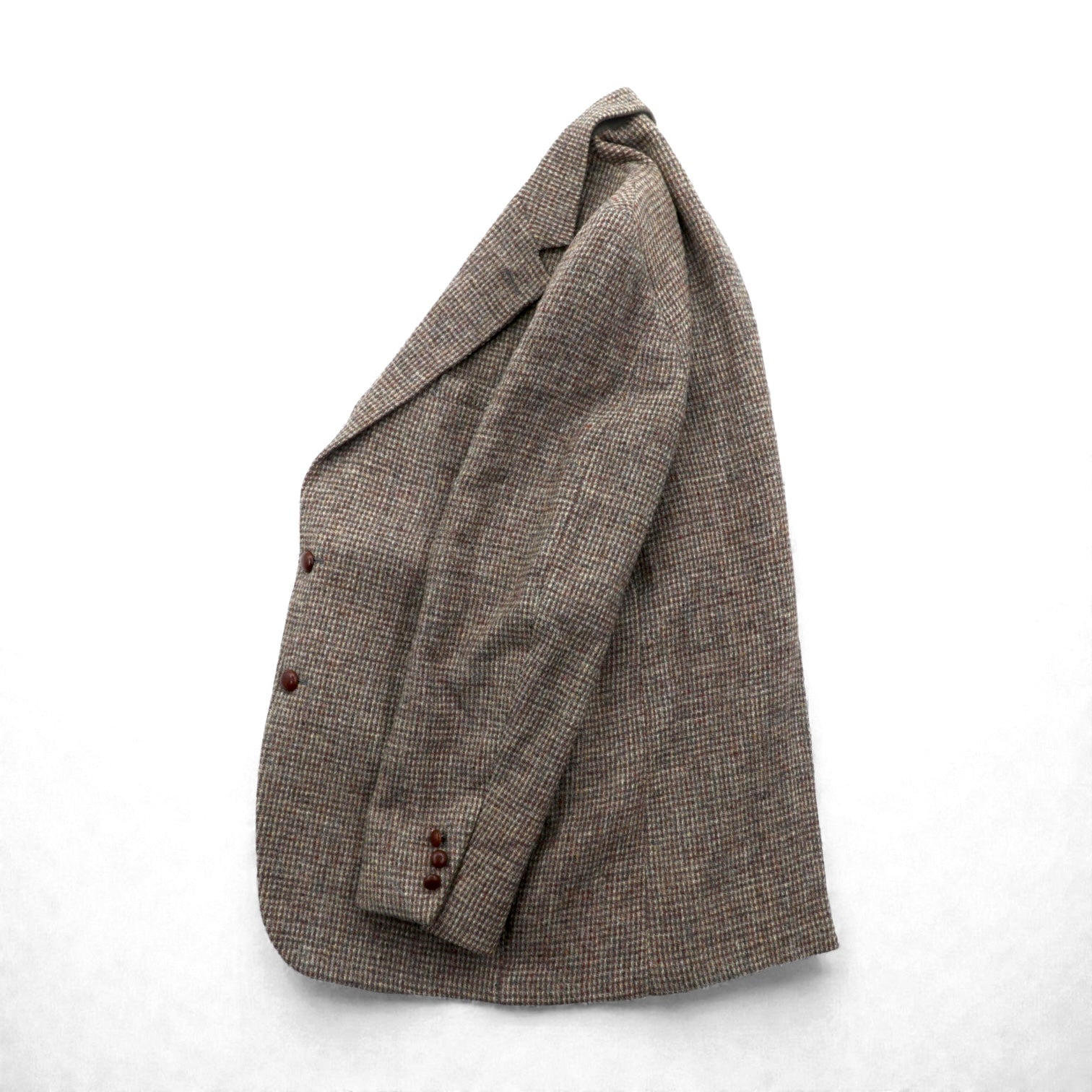 Harris Tweed 90年代 USA製 ツイード ブレザー 2B テーラードジャケット XL ウール くるみボタン Lord & TAYLOR
