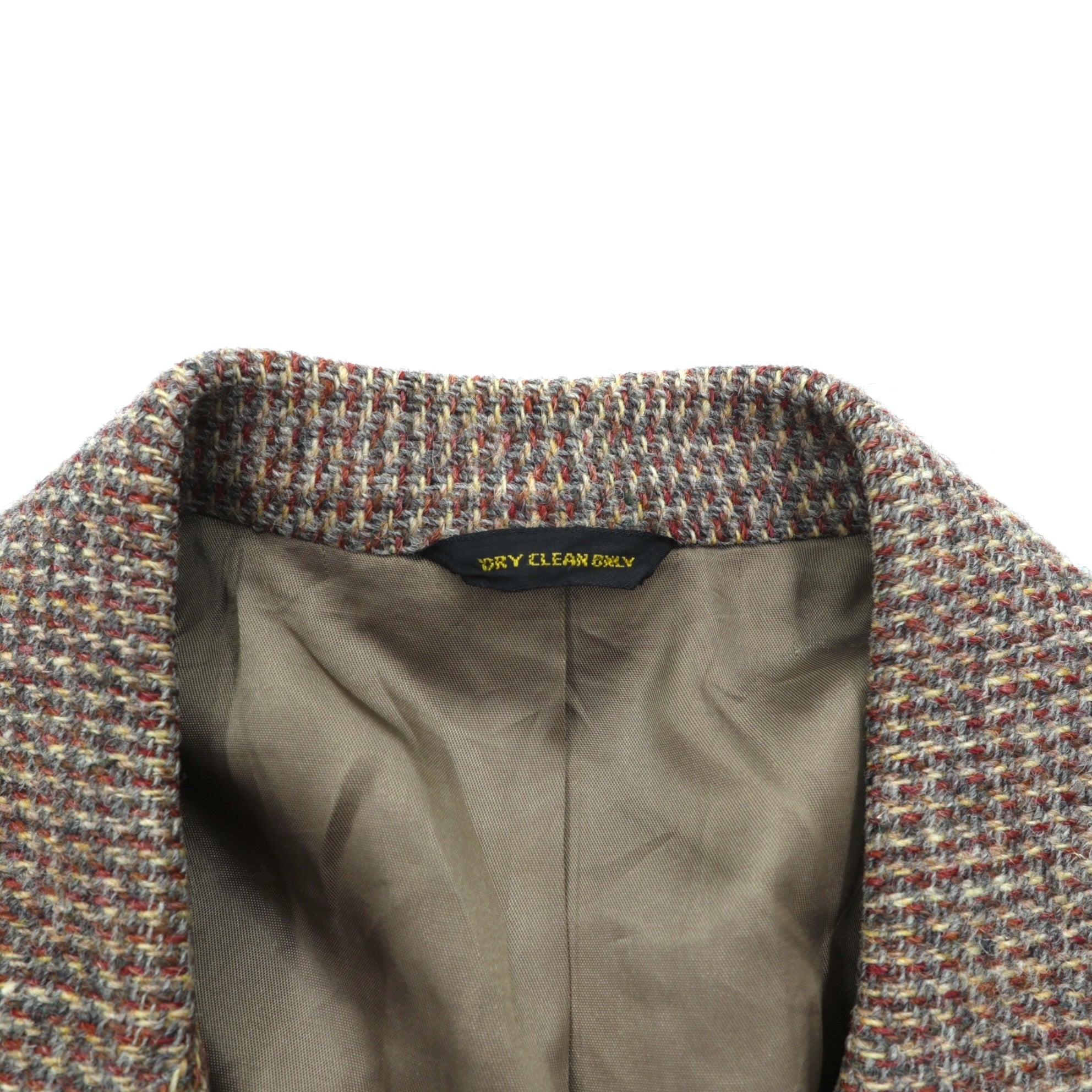 Harris Tweed 90年代 USA製 ツイード ブレザー 2B テーラードジャケット XL ウール くるみボタン Lord & TAYLOR