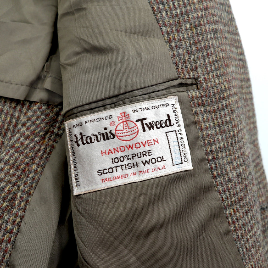 Harris Tweed 90年代 USA製 ツイード ブレザー 2B テーラードジャケット XL ウール くるみボタン Lord & TAYLOR