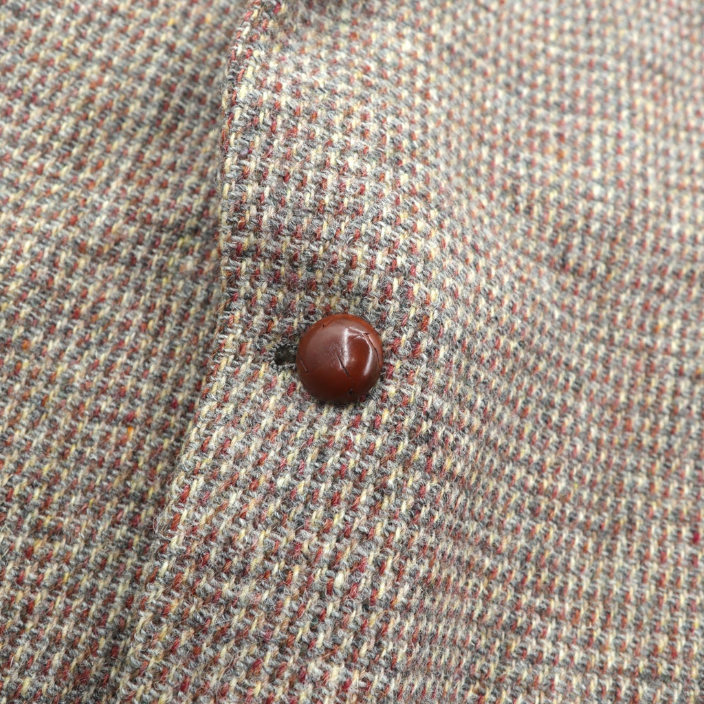 Harris Tweed 90年代 USA製 ツイード ブレザー 2B テーラードジャケット XL ウール くるみボタン Lord & TAYLOR
