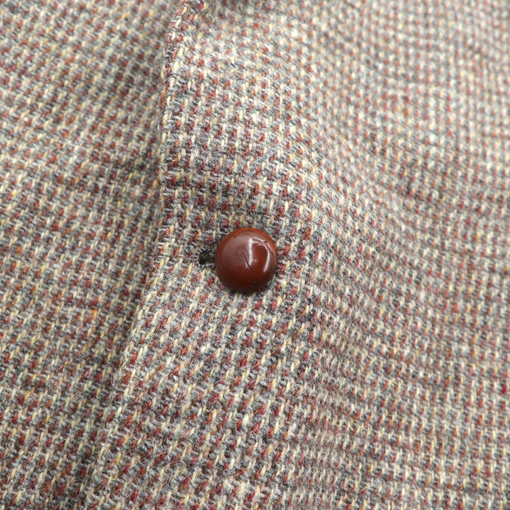 Harris Tweed 90年代 USA製 ツイード ブレザー 2B テーラードジャケット XL ウール くるみボタン Lord & TAYLOR