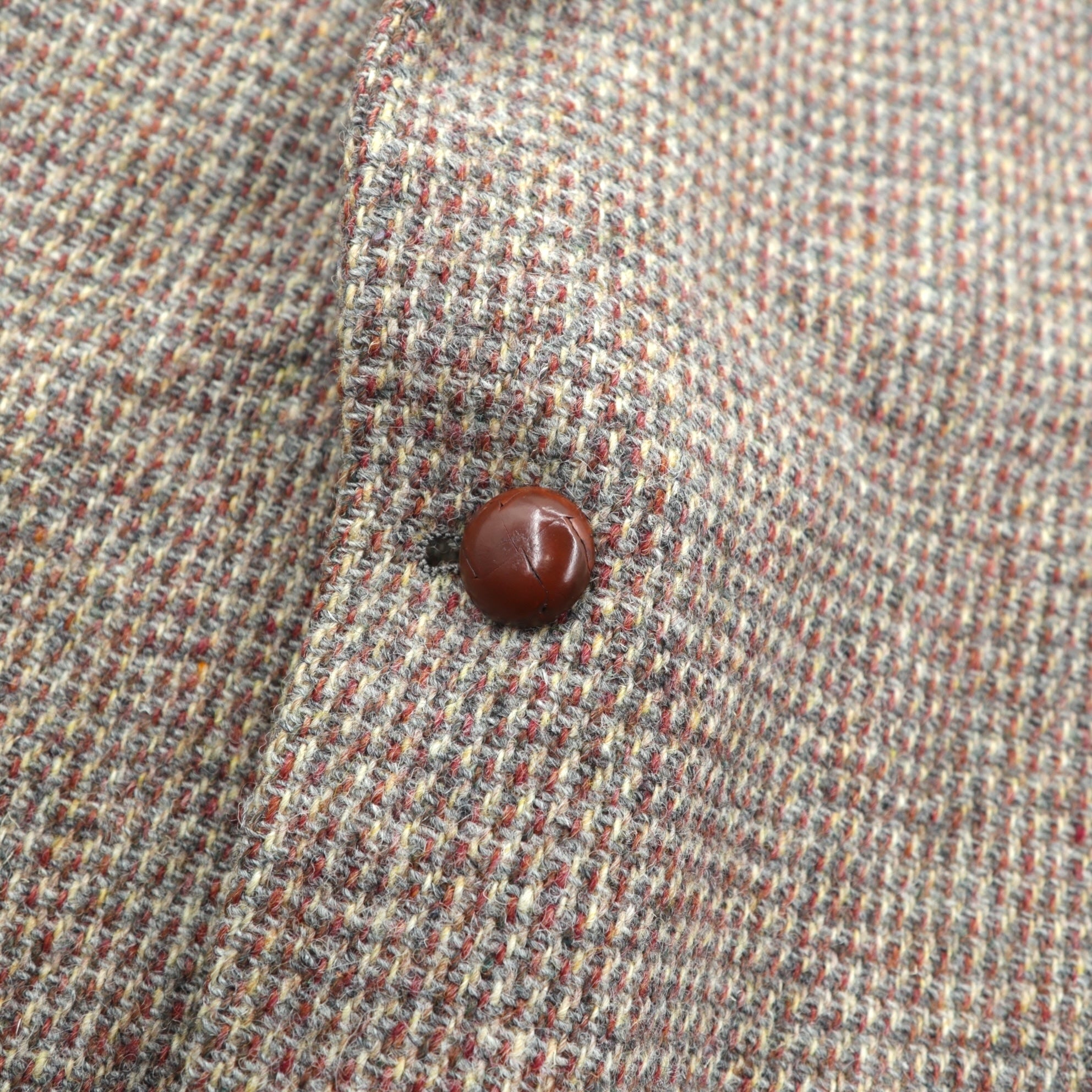 Harris Tweed 90年代 USA製 ツイード ブレザー 2B テーラードジャケット XL ウール くるみボタン Lord & TAYLOR