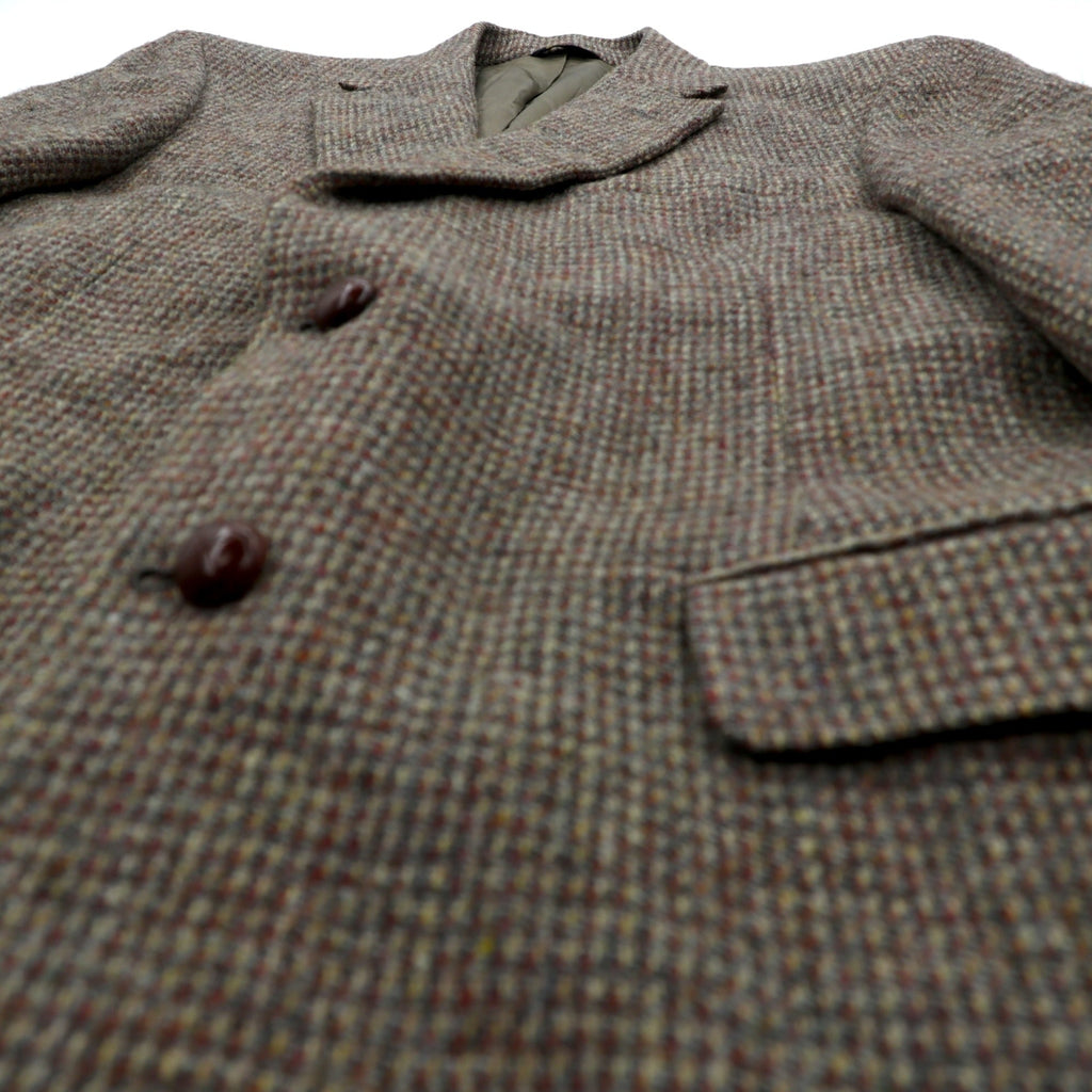 Harris Tweed 90年代 USA製 ツイード ブレザー 2B テーラードジャケット XL ウール くるみボタン Lord & TAYLOR