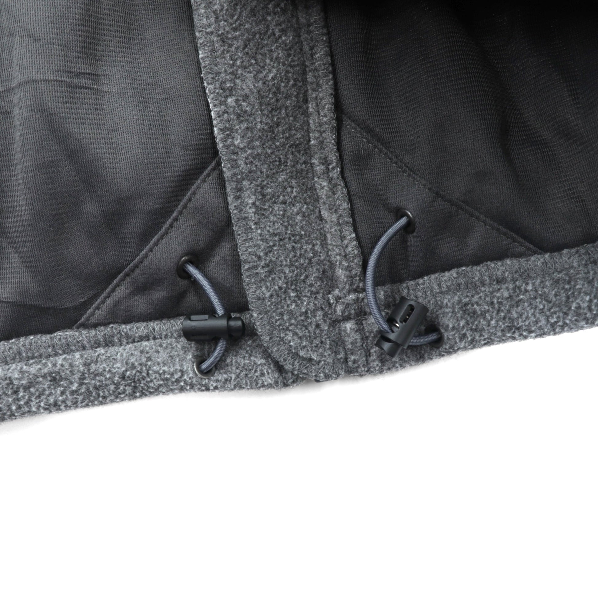 THE NORTH FACE フルジップ フリースジャケット XL グレー ドローコード スタンドカラー C704