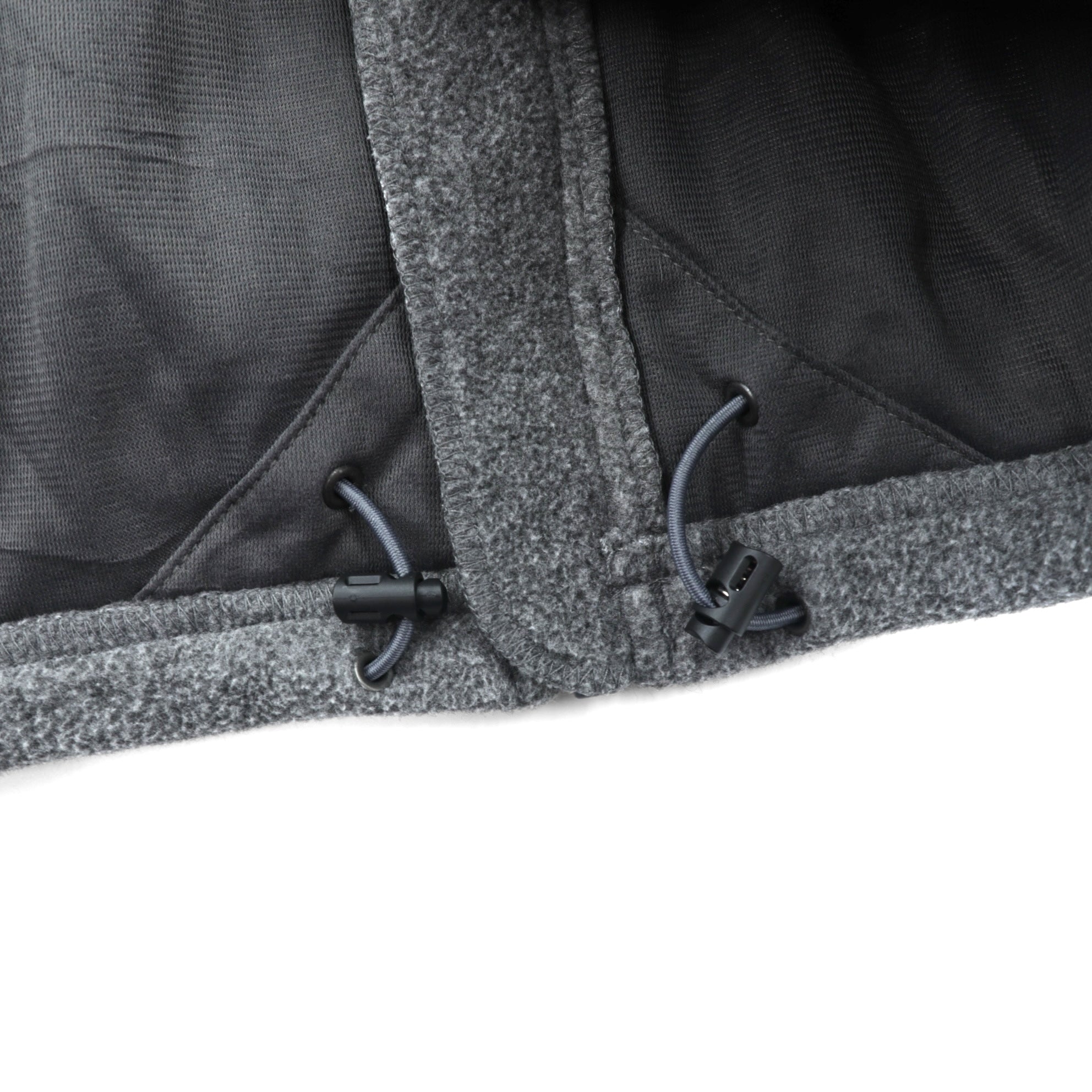 THE NORTH FACE フルジップ フリースジャケット XL グレー ドローコード スタンドカラー C704