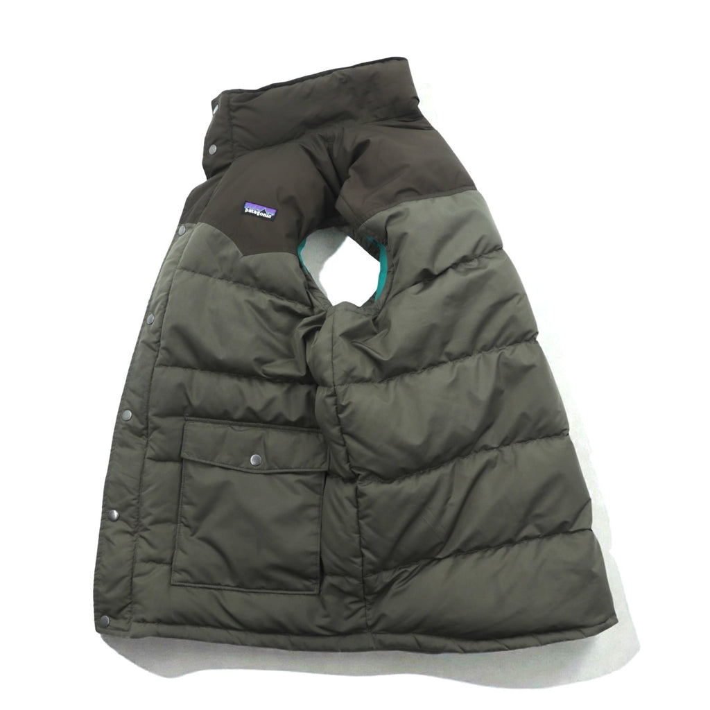 Patagonia スリングショット ダウンベスト Slingshot Down Vest スナップボタン XL ブラウン ウエスタン 27571FA12