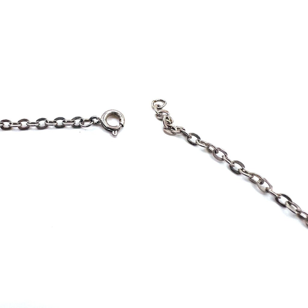 CHARLEY Vintage Navajo Necklace ナバホ族 フェザー ネックレス シルバー STERLING ホールマーク 刻印 インディアンジュエリー