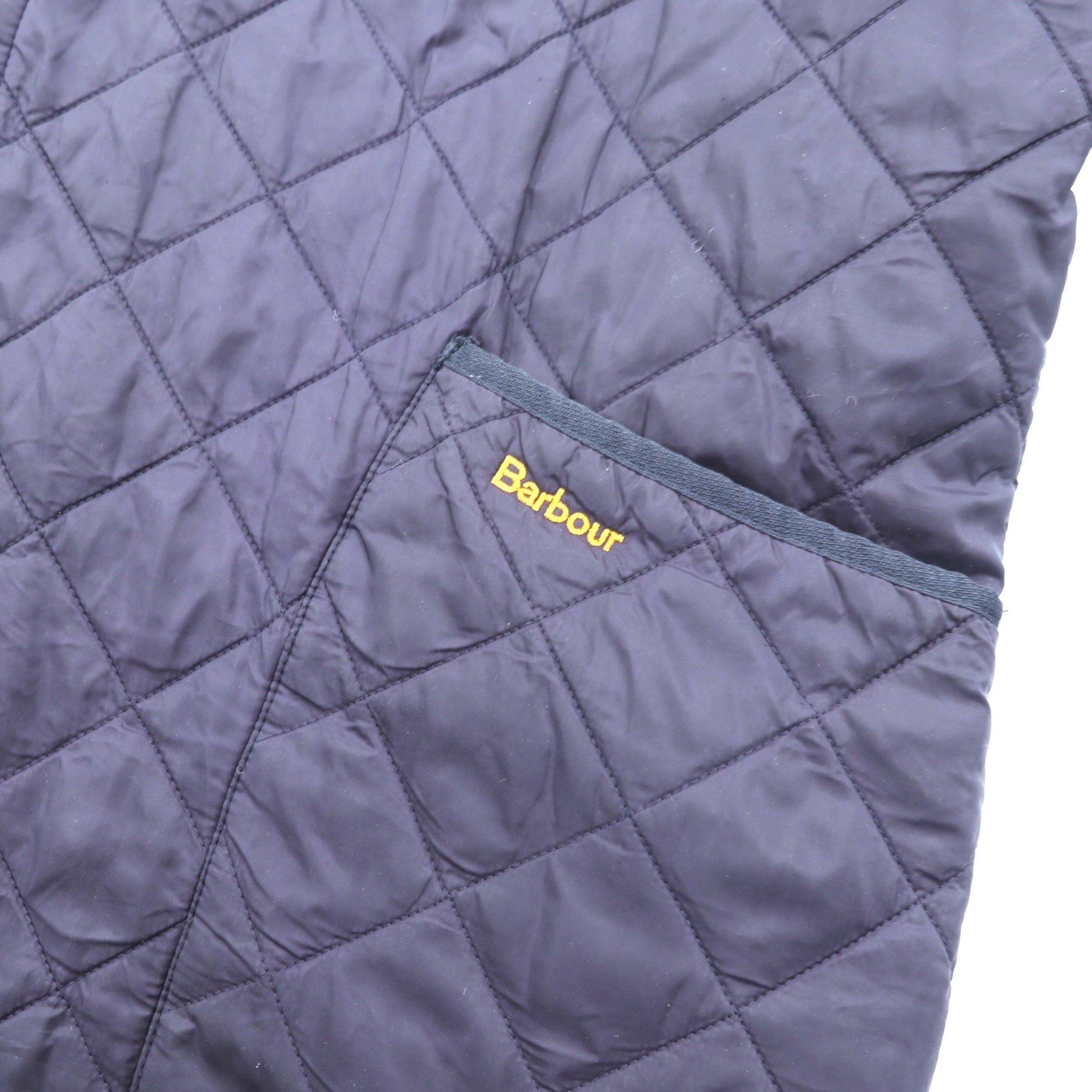 Barbour キルティングジャケット LIDDESDALE JACKET XL ネイビー 襟コーデュロイ 中綿 MQU0001NY91