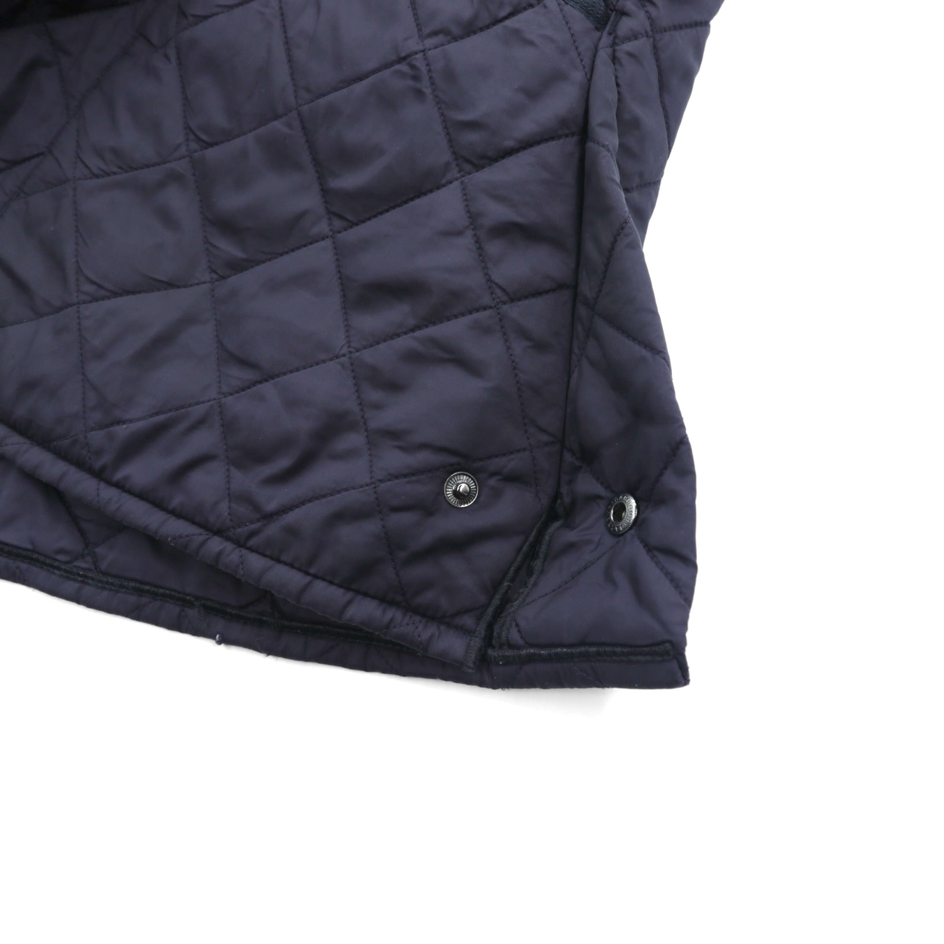 Barbour キルティングジャケット LIDDESDALE JACKET XL ネイビー 襟コーデュロイ 中綿 MQU0001NY91