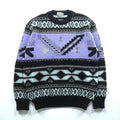 90s Japan Vintage Jacquard Knit DEMAIN CLAIR フェアアイル ニット セーター L ウール 総柄 90年代 日本製