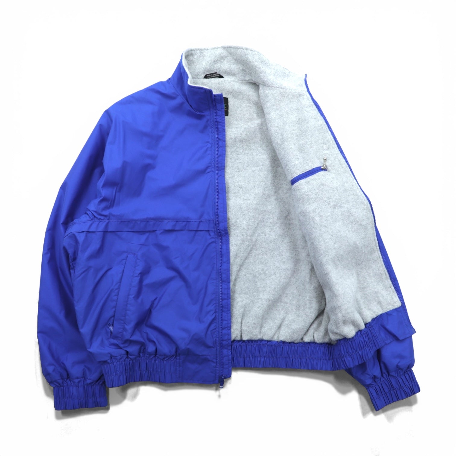 80s Canada Vintage Windbreaker Jacket ナイロンジャケットThinsulate 中綿 XL フリースライナー ブルー 80年代 カナダ製