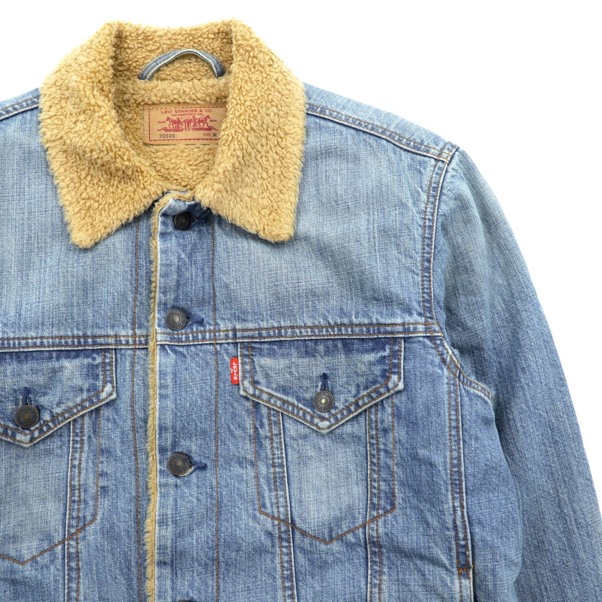 Levi's 裏ボア トラッカージャケット デニムジャケット Gジャン M インディゴ 70500-02