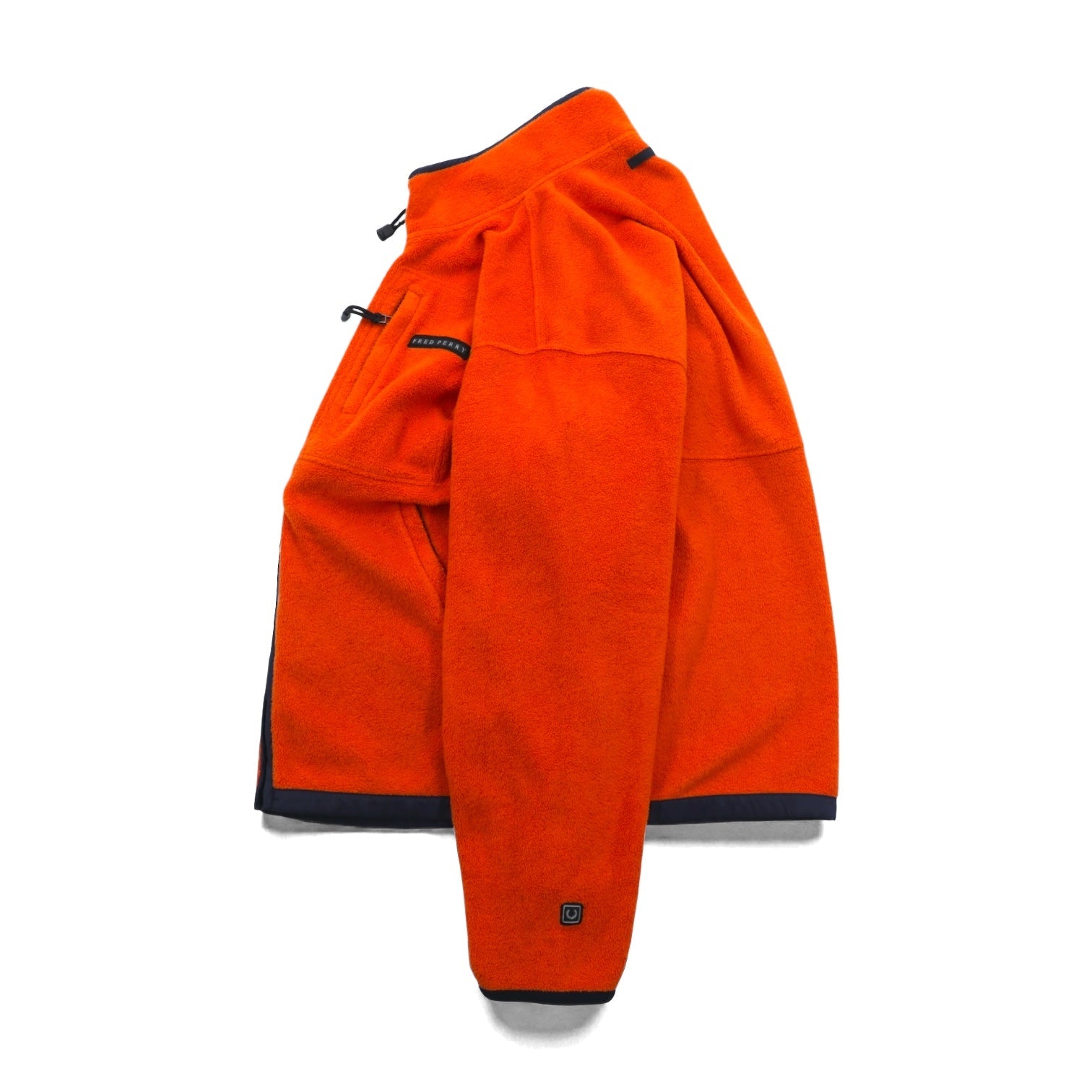 FRED PERRY 90年代 フルジップ フリースジャケット L オレンジ ポリエステル