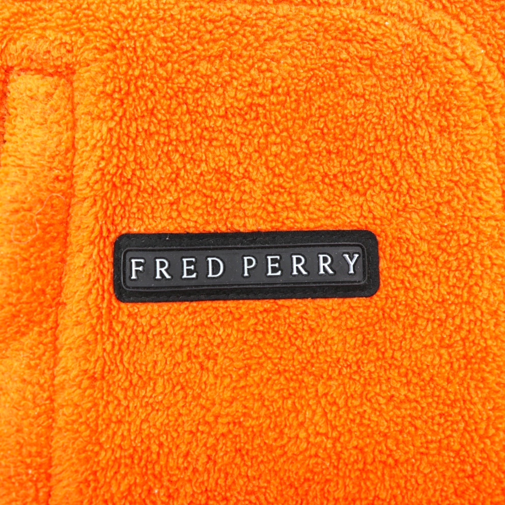 FRED PERRY 90年代 フルジップ フリースジャケット L オレンジ ポリエステル