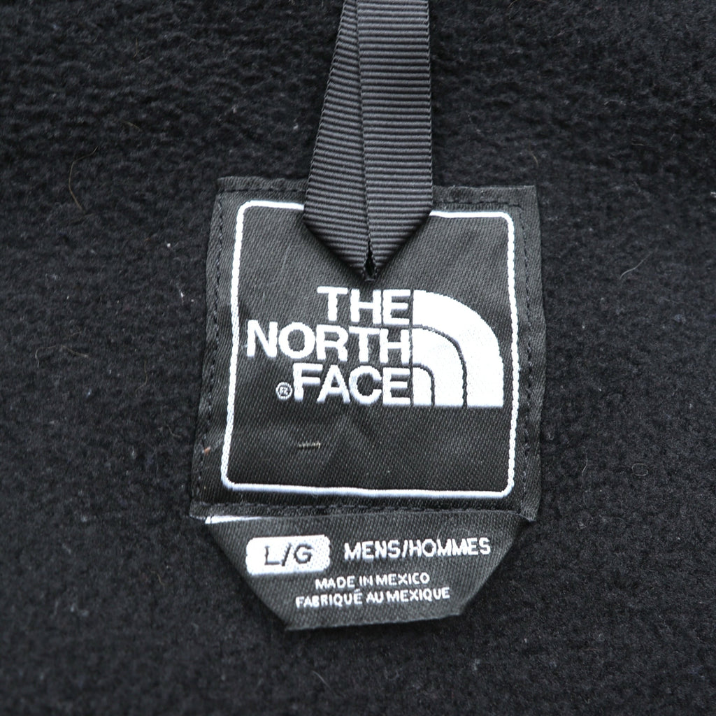 THE NORTH FACE デナリジャケット POLARTEC フリースジャケット L ブラック ナイロン切替 ドローコード