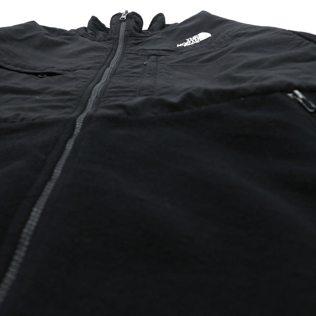 THE NORTH FACE デナリジャケット POLARTEC フリースジャケット L ブラック ナイロン切替 ドローコード