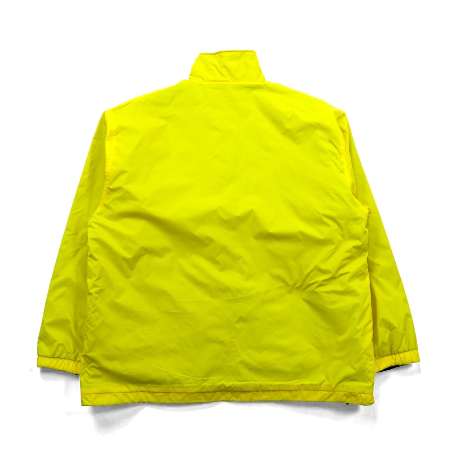 LACOSTE 90年代 リバーシブル ナイロンジャケット フリースジャケット XL ドローコード ジップアップ スタンドカラー