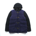 International Gallery BEAMS 別注 Cape HEIGHTS ダウンジャケット S ネイビー ダブルジップ ダッフル Landis WOOL CH9111818