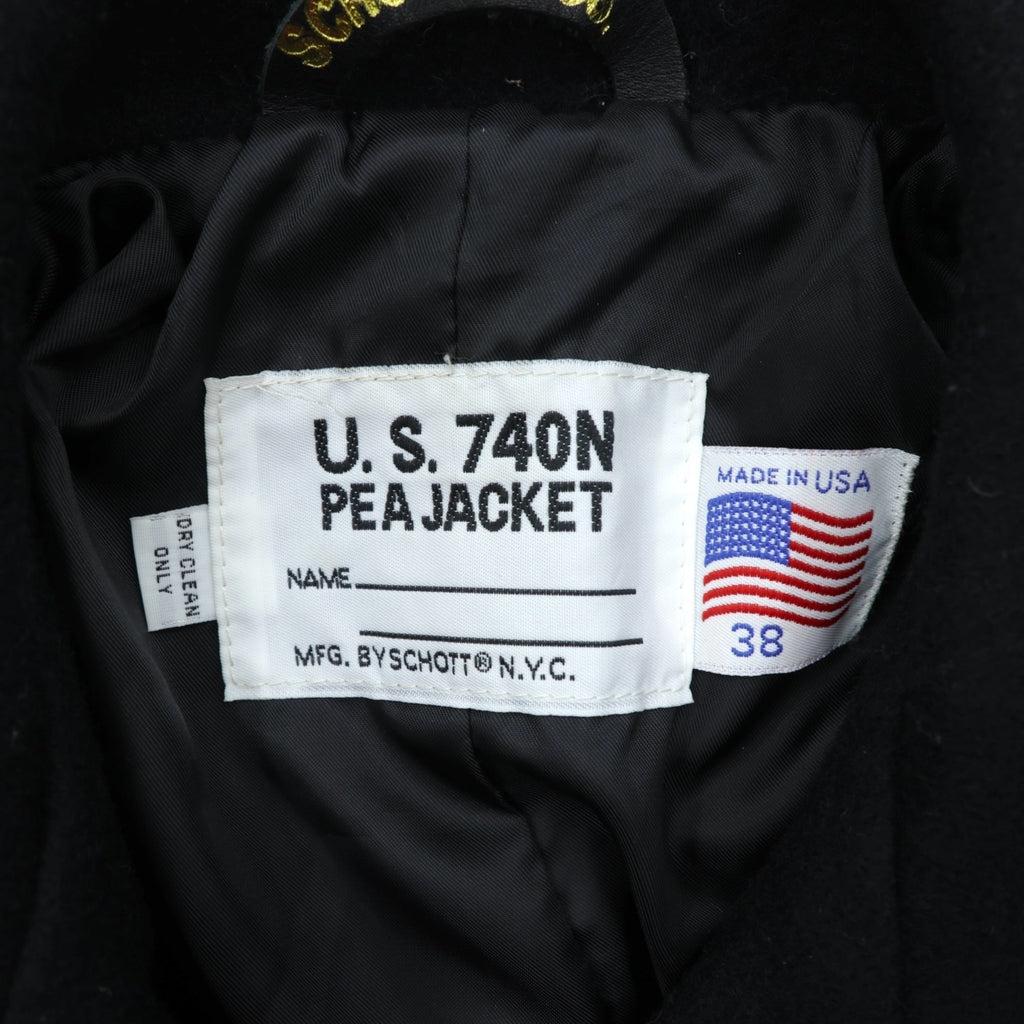 Schott USA製 10ボタン ピーコート M ネイビー ウール U.S.740N STYLE No. 7118