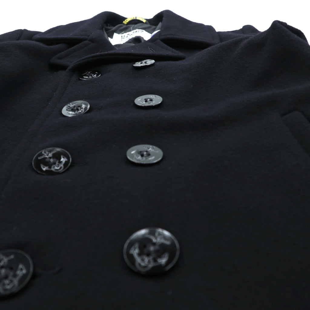 Schott USA製 10ボタン ピーコート M ネイビー ウール U.S.740N STYLE No. 7118