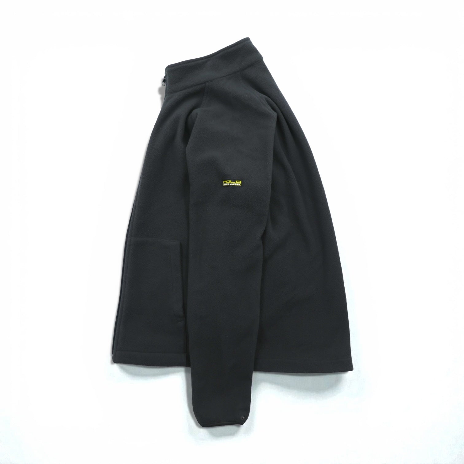 Polo Ralph Lauren 90年代 フルジップ フリースジャケット M グレー スタンドカラー カンガルーポケット