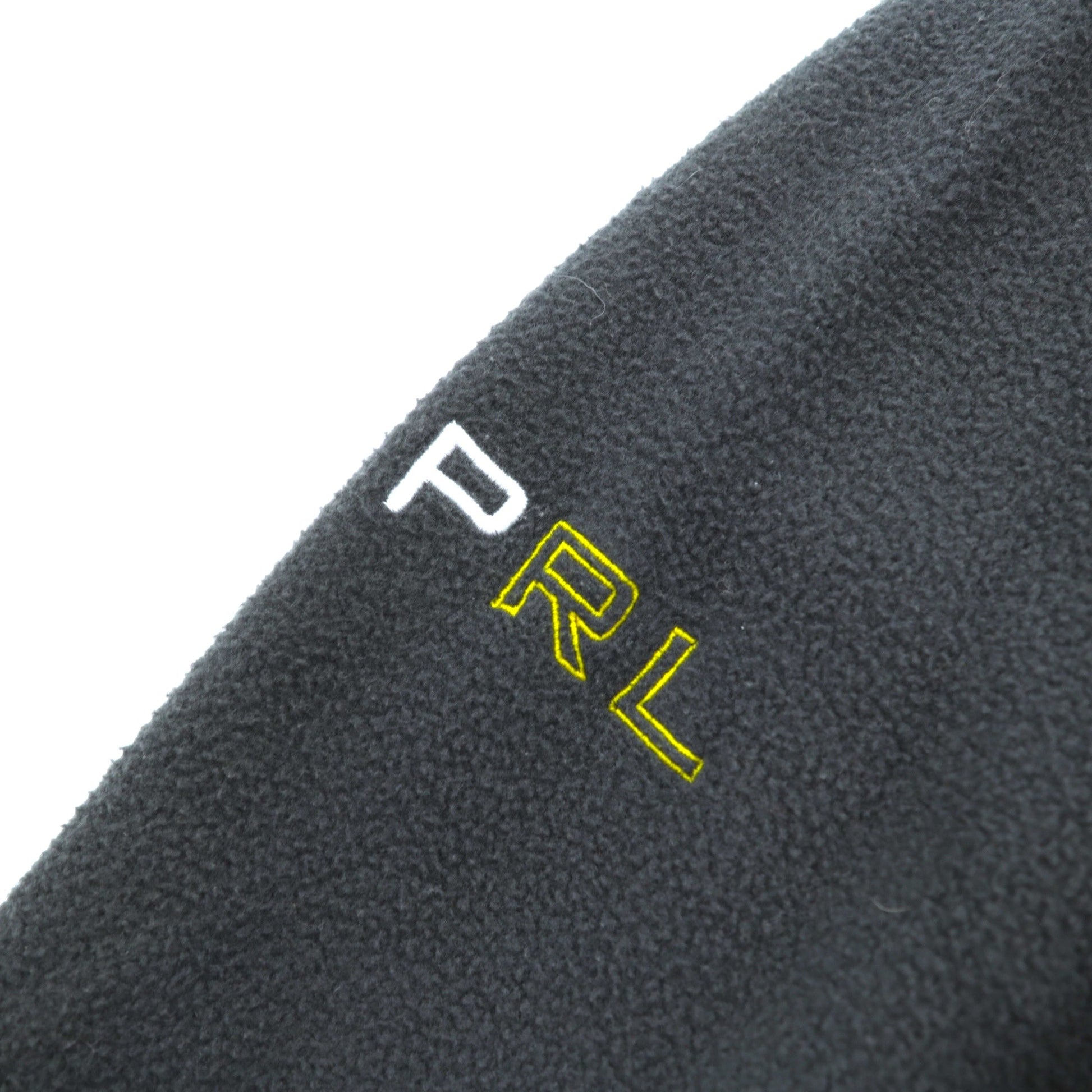 Polo Ralph Lauren 90年代 フルジップ フリースジャケット M グレー スタンドカラー カンガルーポケット