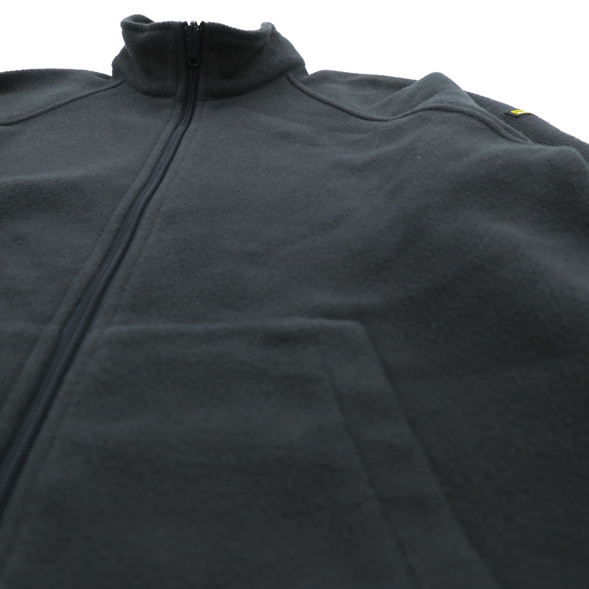 Polo Ralph Lauren 90年代 フルジップ フリースジャケット M グレー スタンドカラー カンガルーポケット