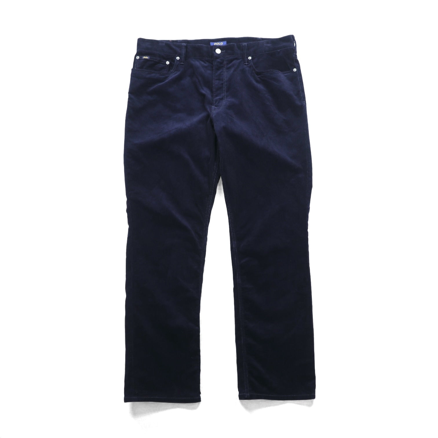 Polo Ralph Lauren コーデュロイ チノパンツ スラックス L ネイビー TALONジップ レザーパッチ