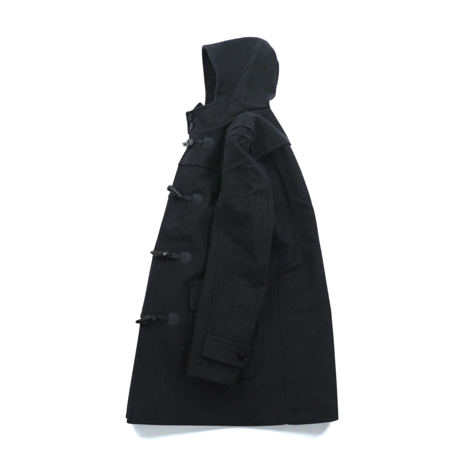BARNEYS NEW YORK ダッフルコート XL グレー ウール トグルボタン フード付き