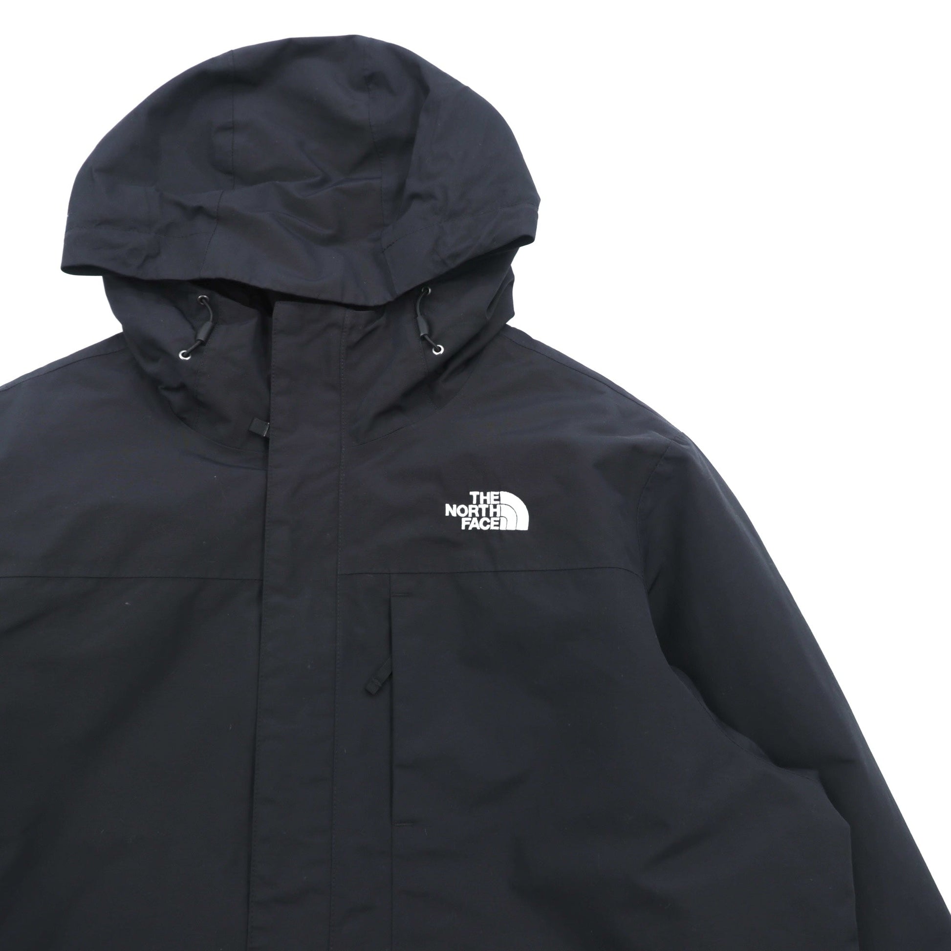 THE NORTH FACE アウトドア マウンテンパーカー XL ブラック ナイロン 防水 DRYVENT ジップインジップ搭載 ドローコード GALLIO TRICLIMATE JACKET NF0A3VL7