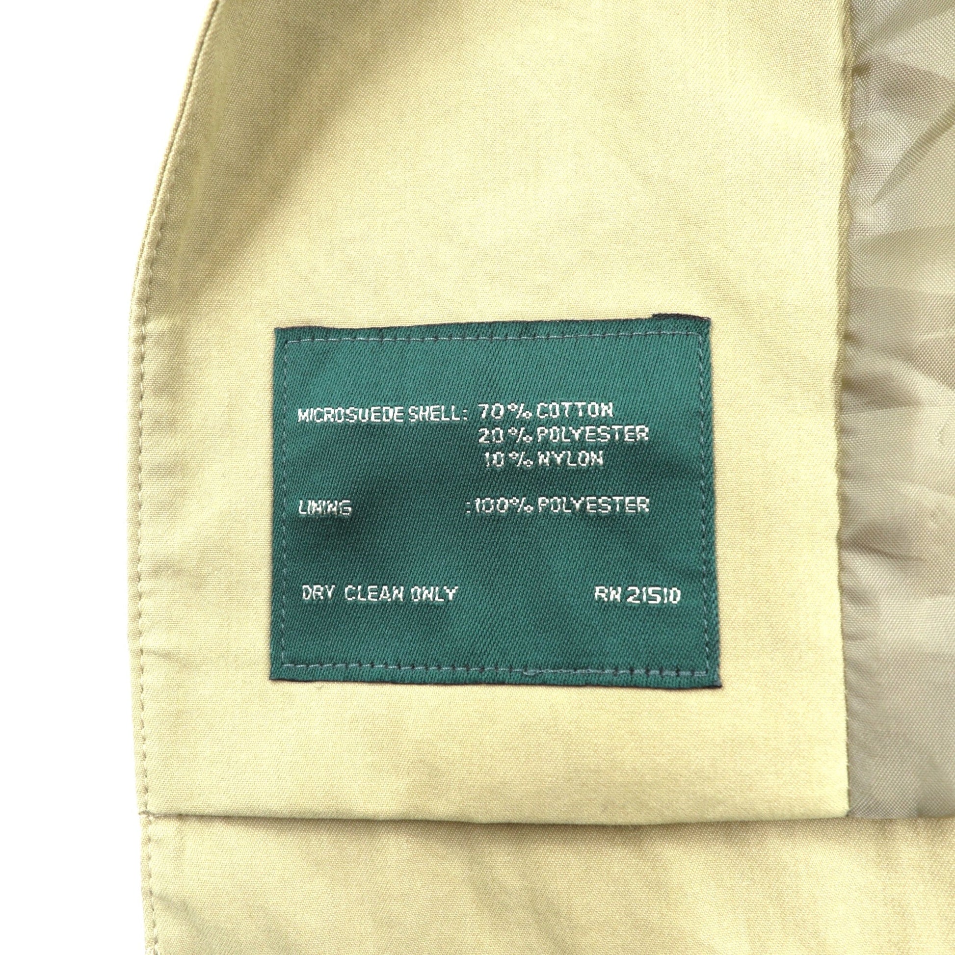 LAUREN RALPH LAUREN 90年代 ピーチスキン バルマカーンコート ステンカラーコート L ベージュ 比翼 コットン