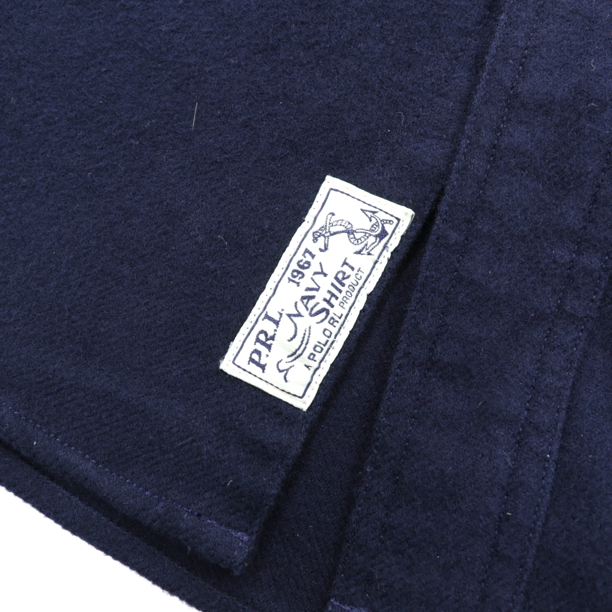 Polo Ralph Lauren ミリタリー CPO シャツ XS ネイビー コットン チンストラップ イカリボタン