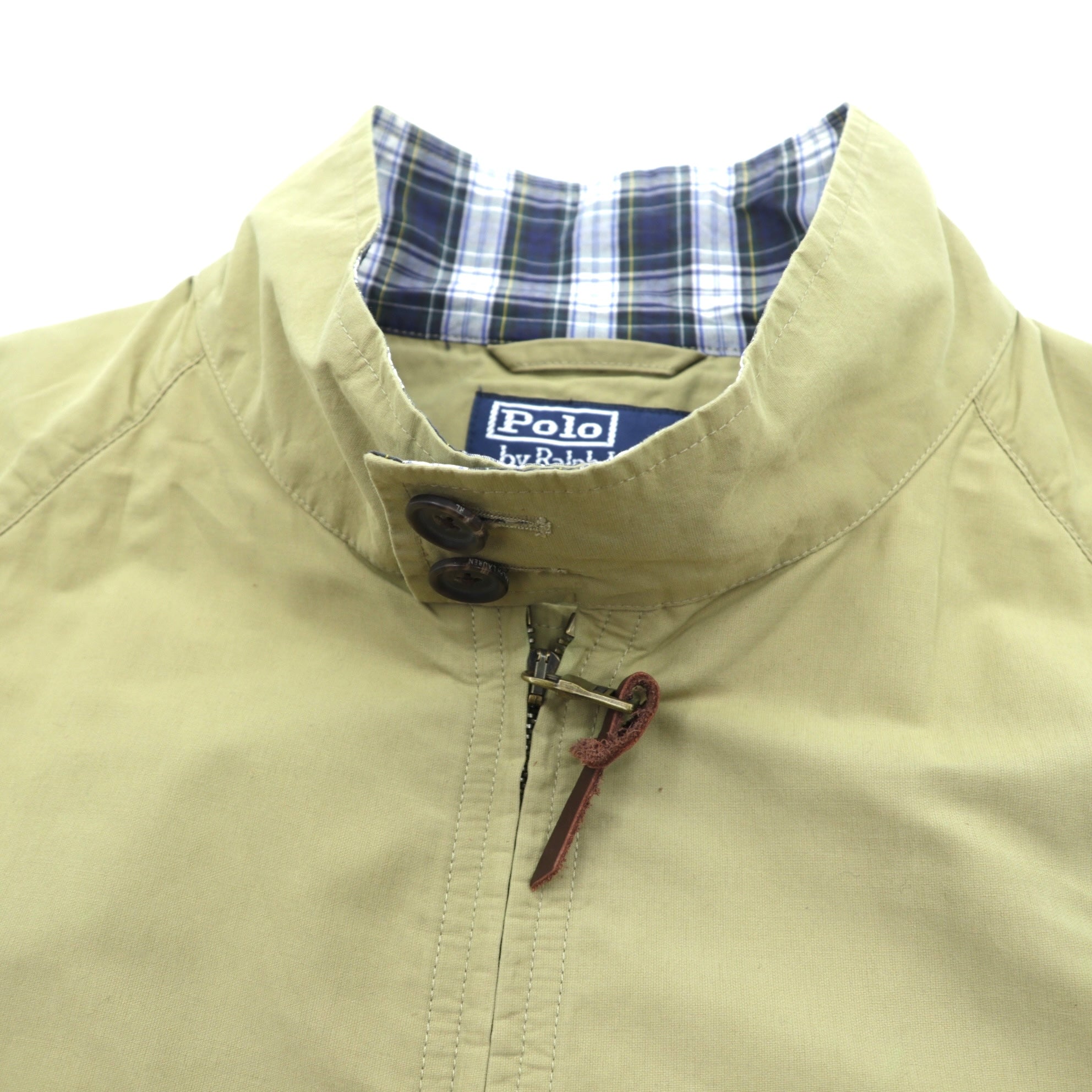 Polo Ralph Lauren 90年代 ハーフコート ハンティングジャケット L ベージュ ダブルジップ