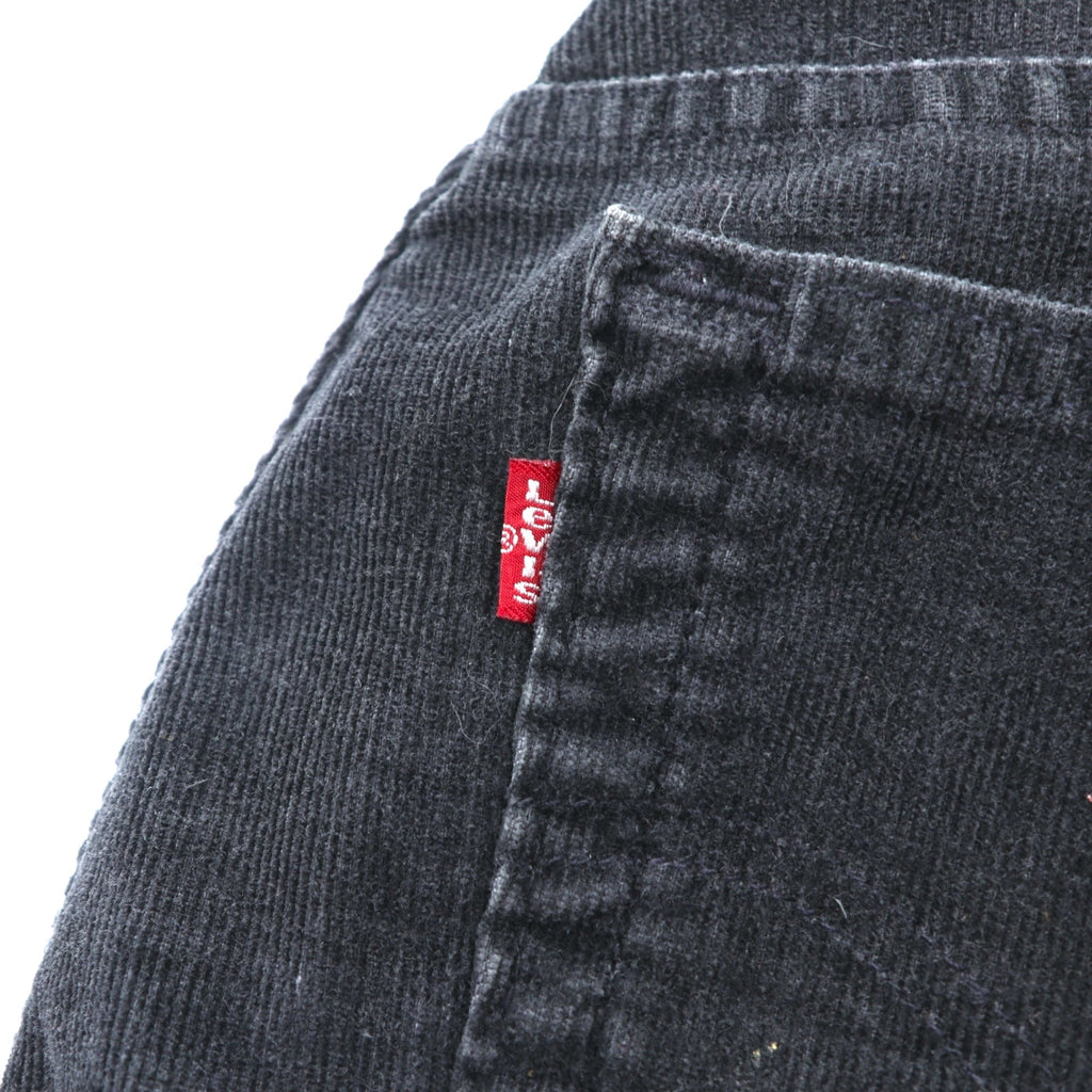 Levi's 90年代 USA製 550 リラックスフィット テーパード コーデュロイ チノパンツ L ブラック ストレッチ RELAXED FIT TAPERED LEG