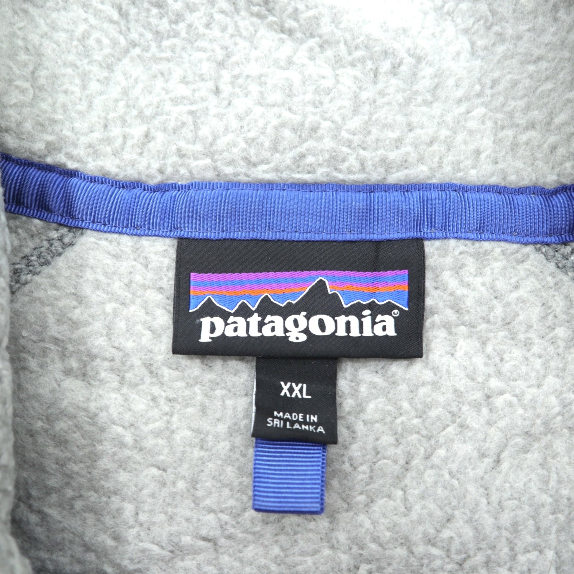 Patagonia レトロパイル フルジップ フリースジャケット 2XL グレー 胸ポケット 22801